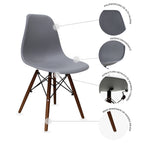 Set de 2 Sillas Oslo Nogal