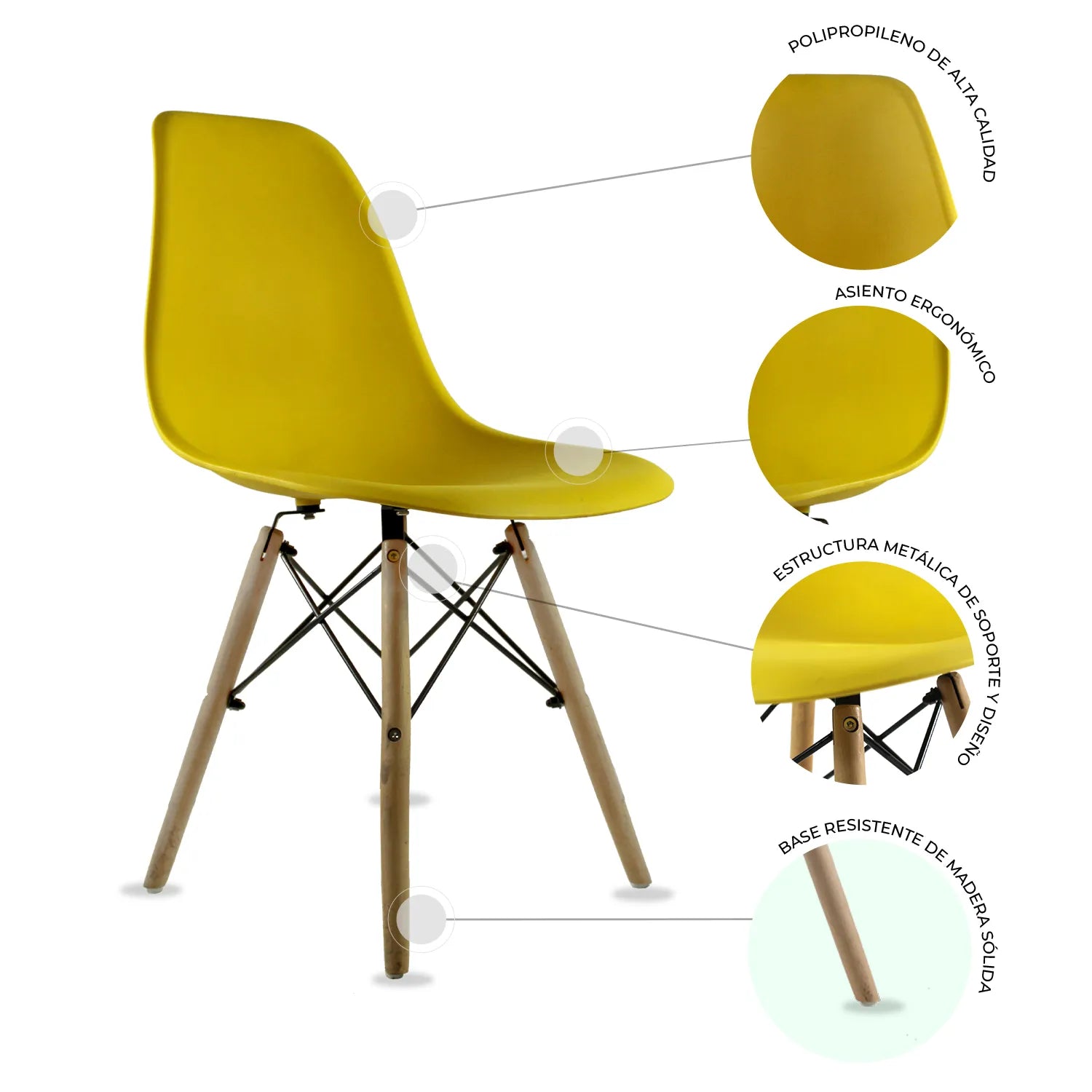 Set de 2 Sillas Oslo Eames