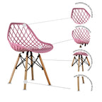 Comedor Mesa Oslo Cristal T8 + 4 Sillas Vento