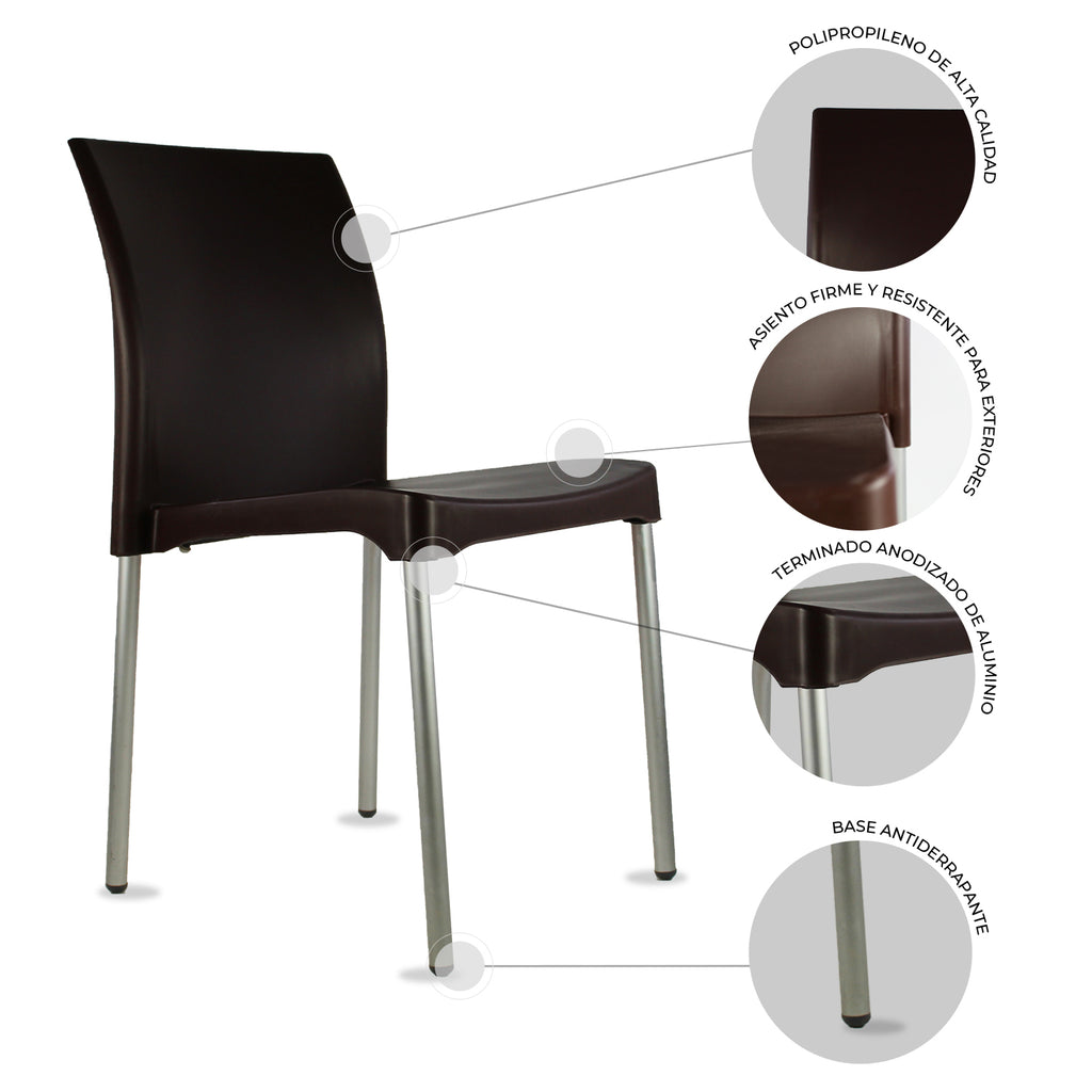 Set De 4 Sillas Vivanti