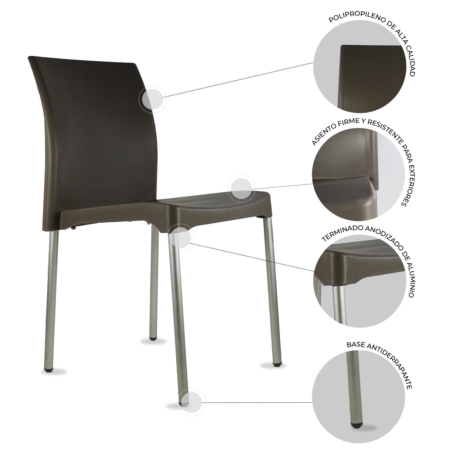 Set De 4 Sillas Vivanti