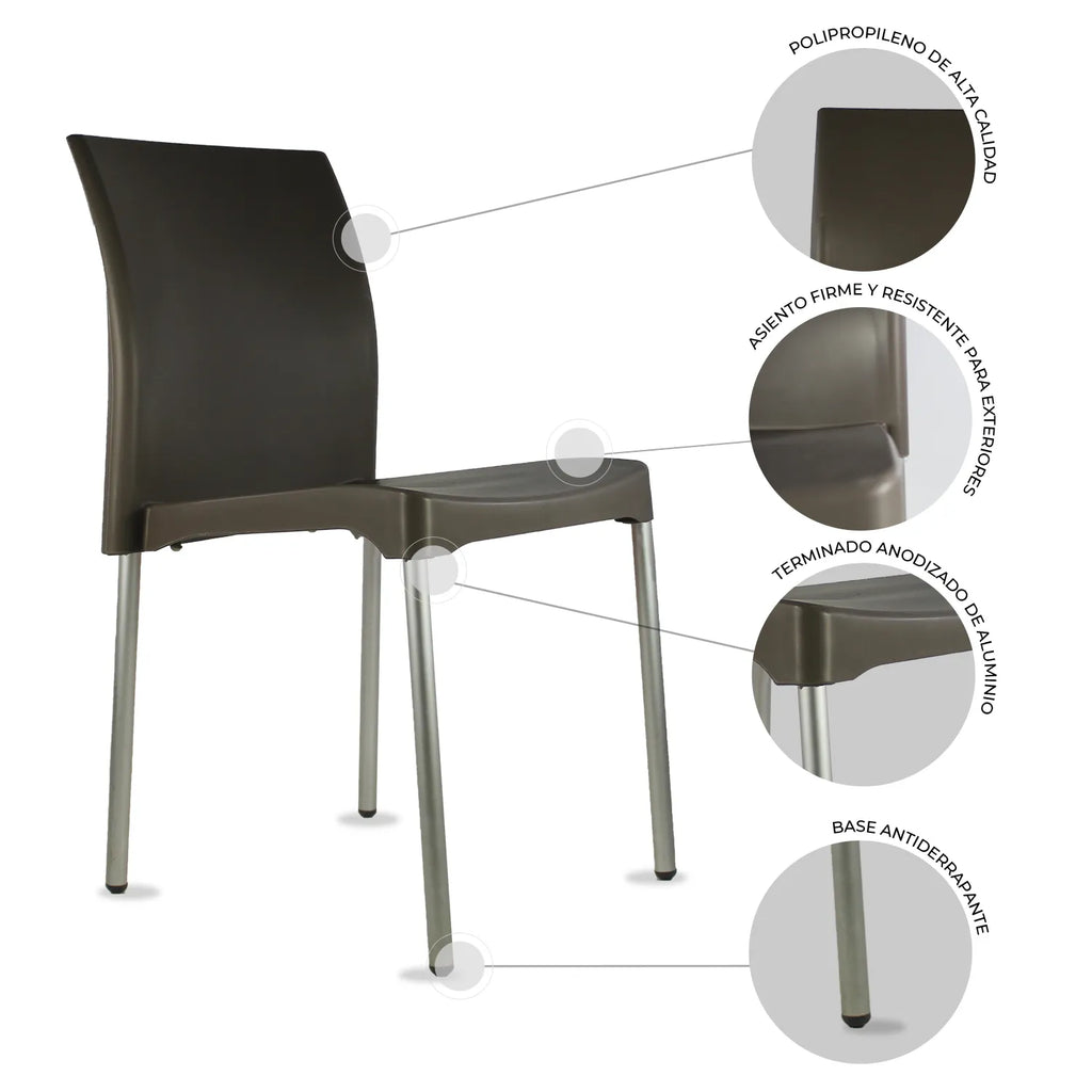 Set De 4 Sillas Vivanti