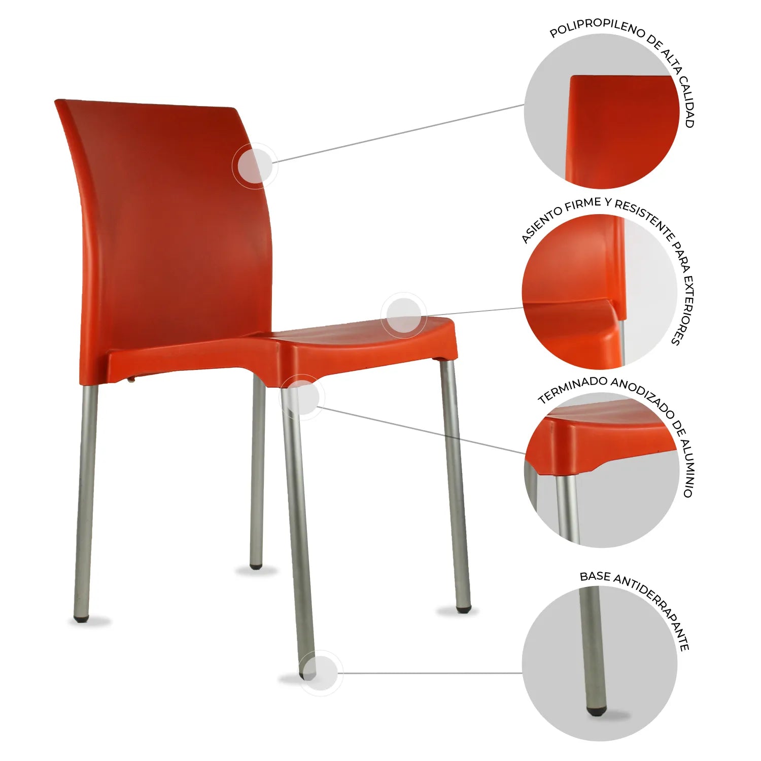 Silla Vivanti | Silla para interior y exterior resistente UV