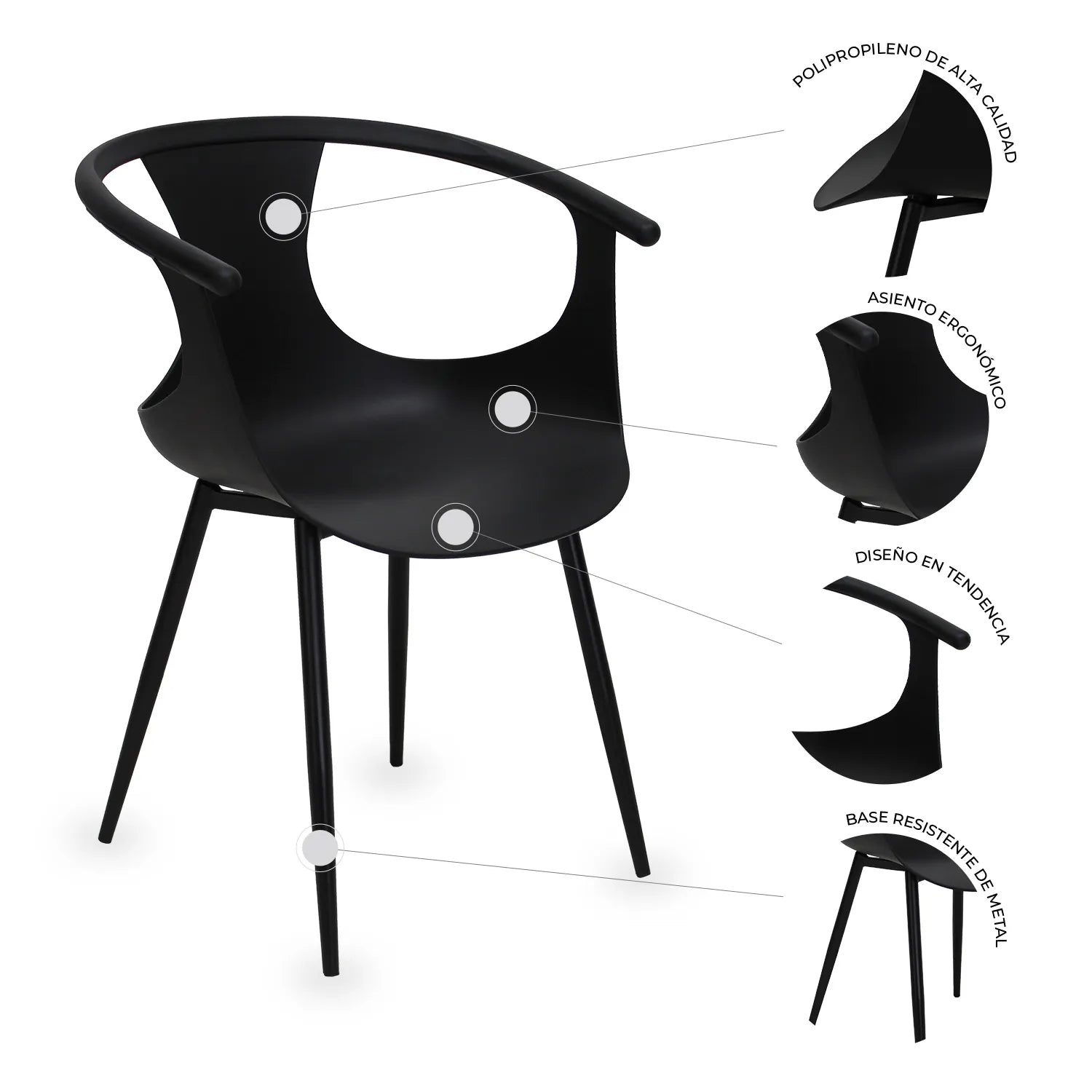 Set de 4 sillas Catanzaro