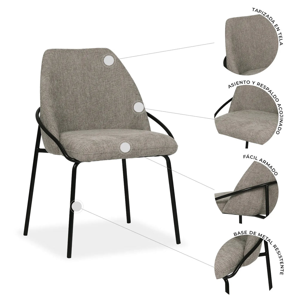 Silla de comedor Budelli 3093