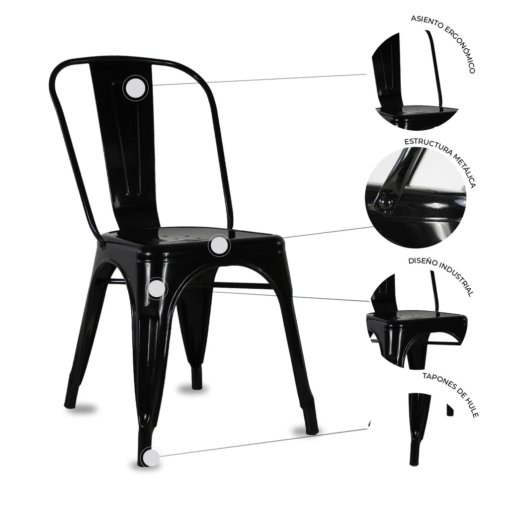 Set De 4 Sillas Gante