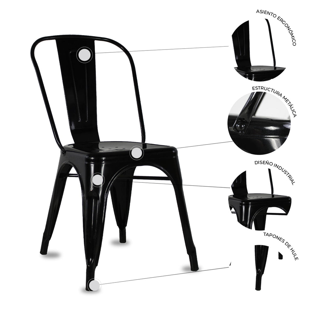 Set De 4 Sillas Gante