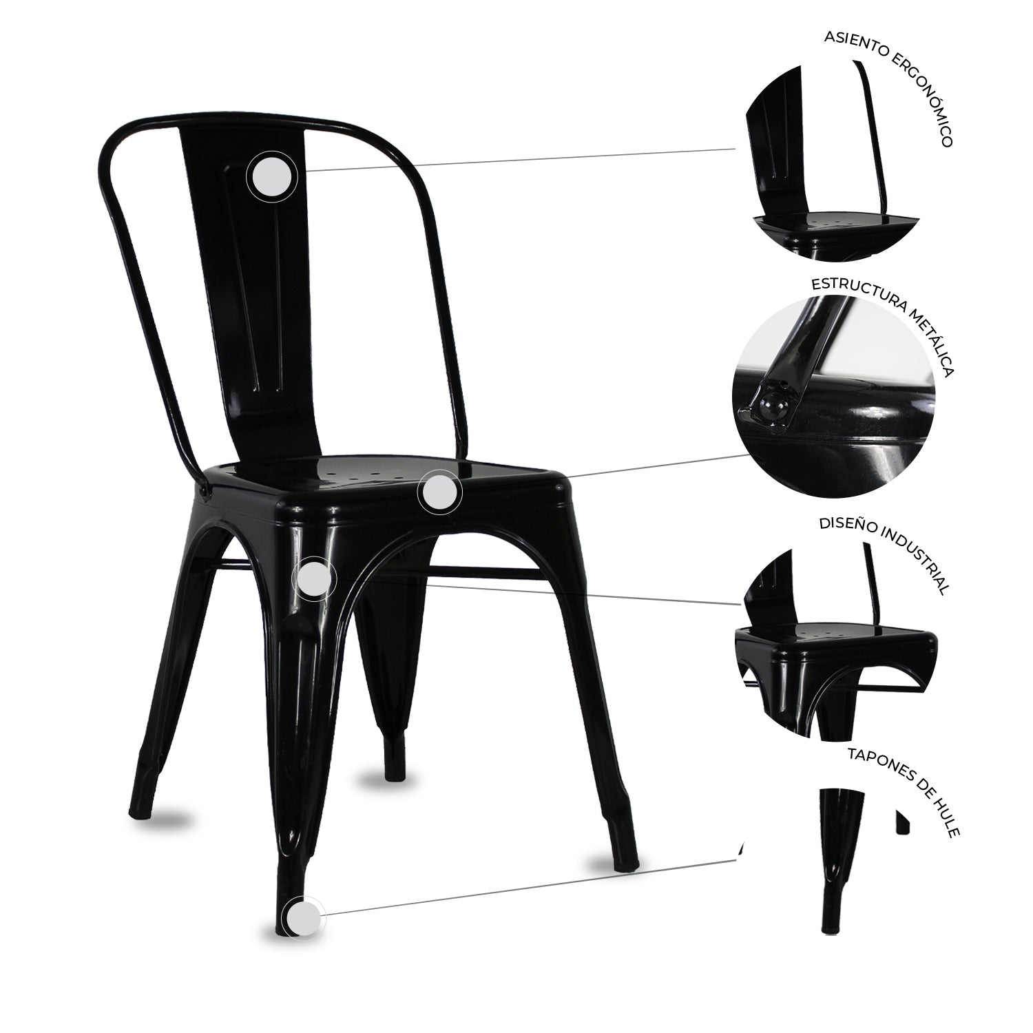 Set De 4 Sillas Gante