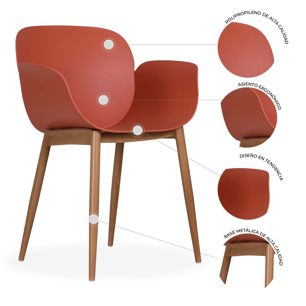 Set de 4 Sillas Mantova