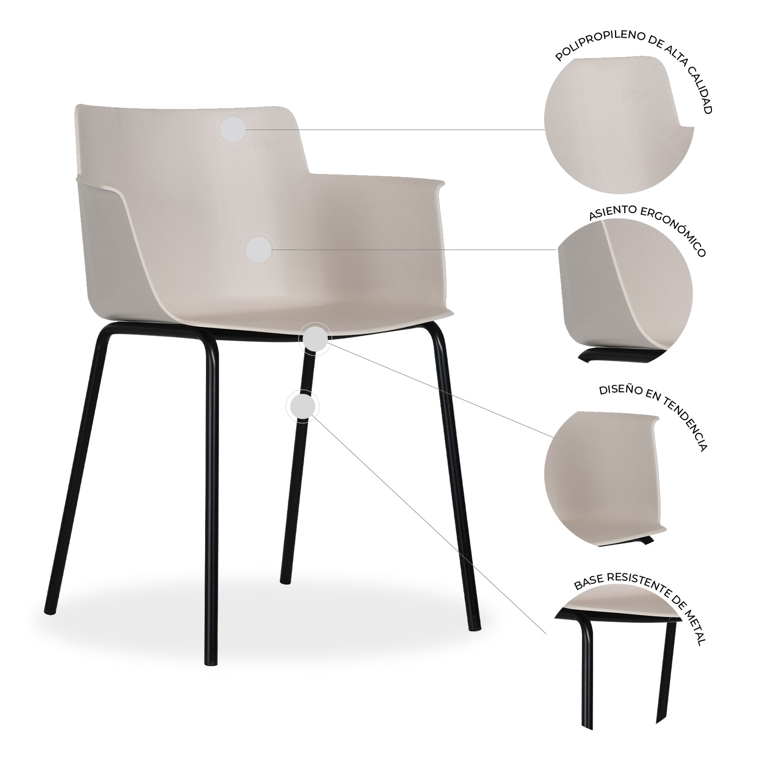 Set de 4 Sillas Potenza