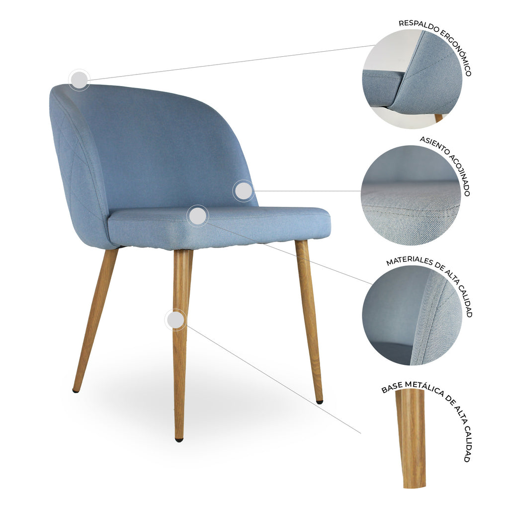 Set De 2 Sillas Lucca