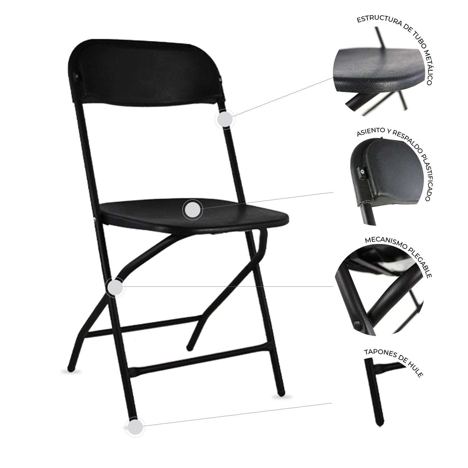 Silla Plegable de Polipropileno