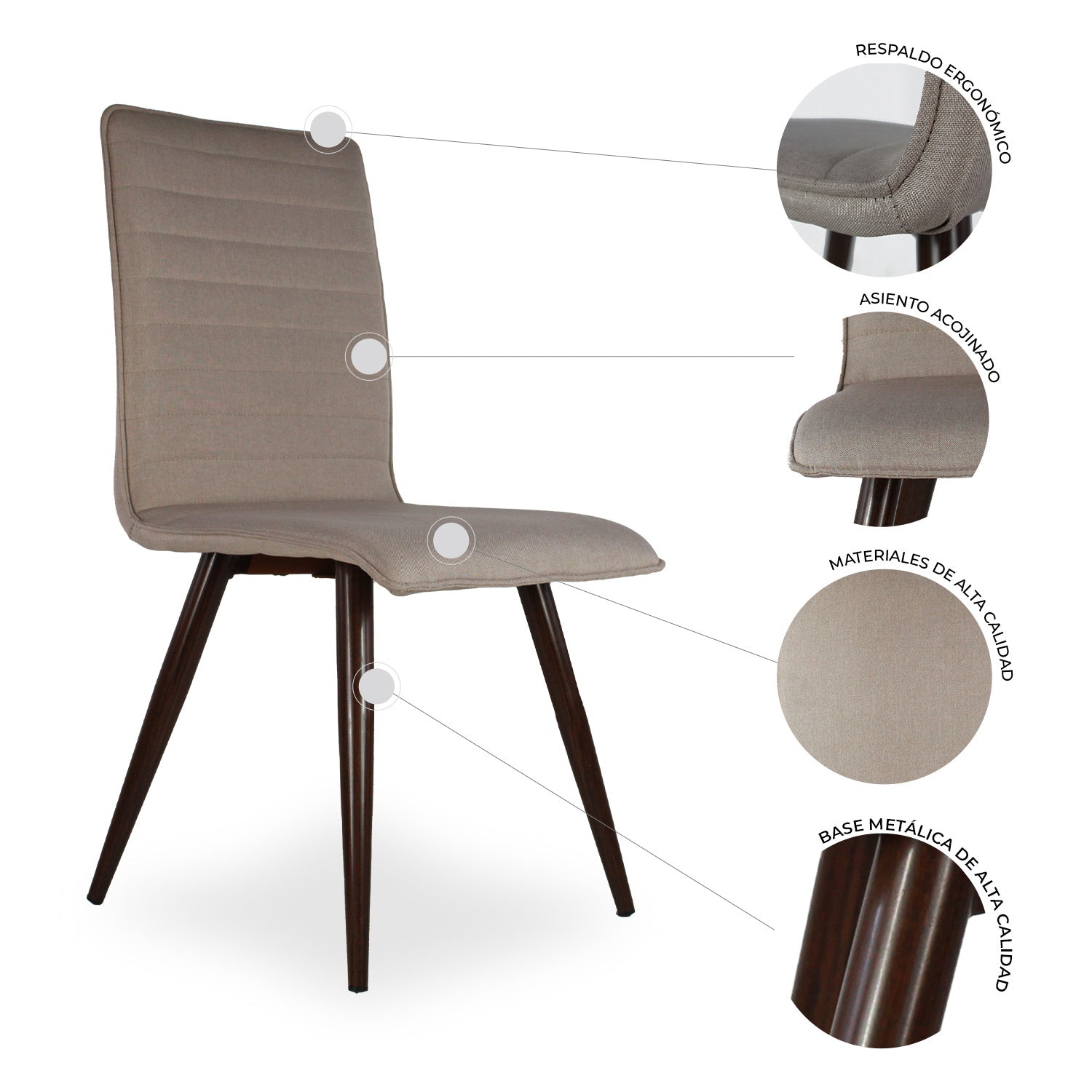 Set De 4 Sillas Siena