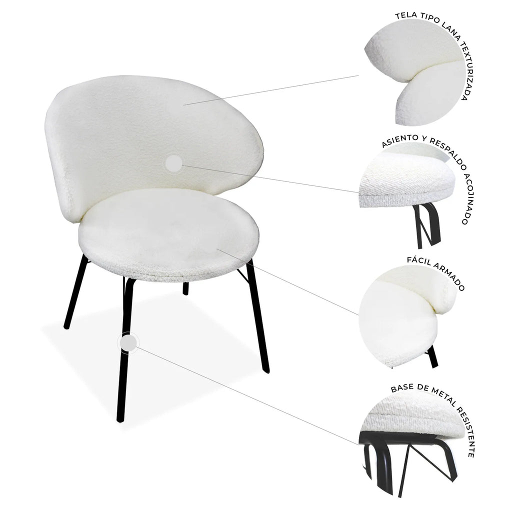 Set de 2 Sillas Tucson 9007