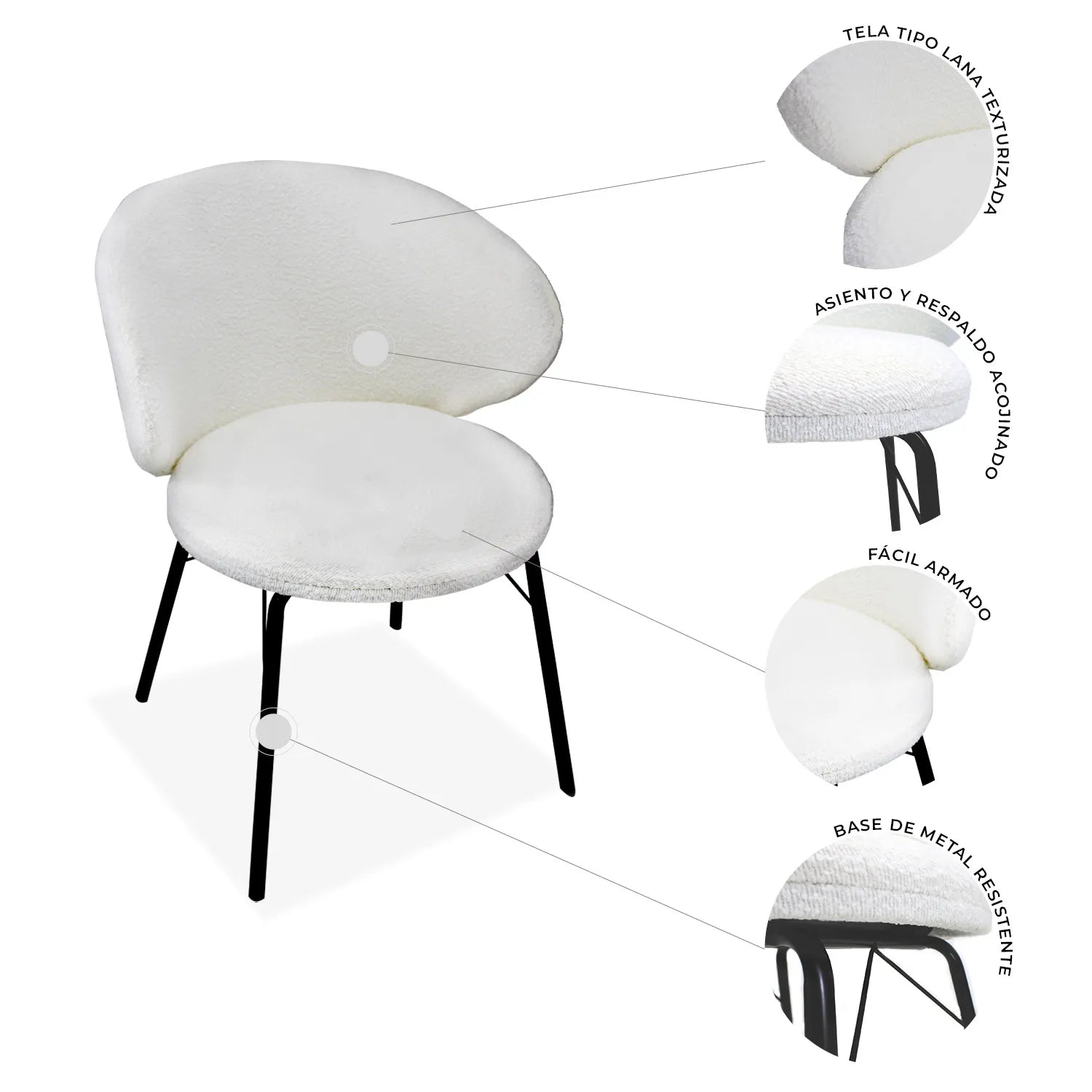 Set de 2 Sillas Tucson 9007