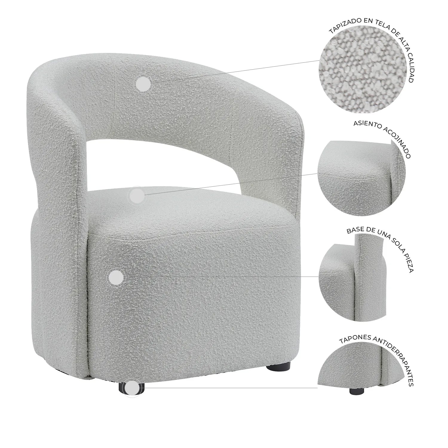 Sillón Pietro 011 Beige