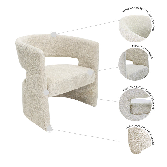 Sillón Ponza 348 Beige