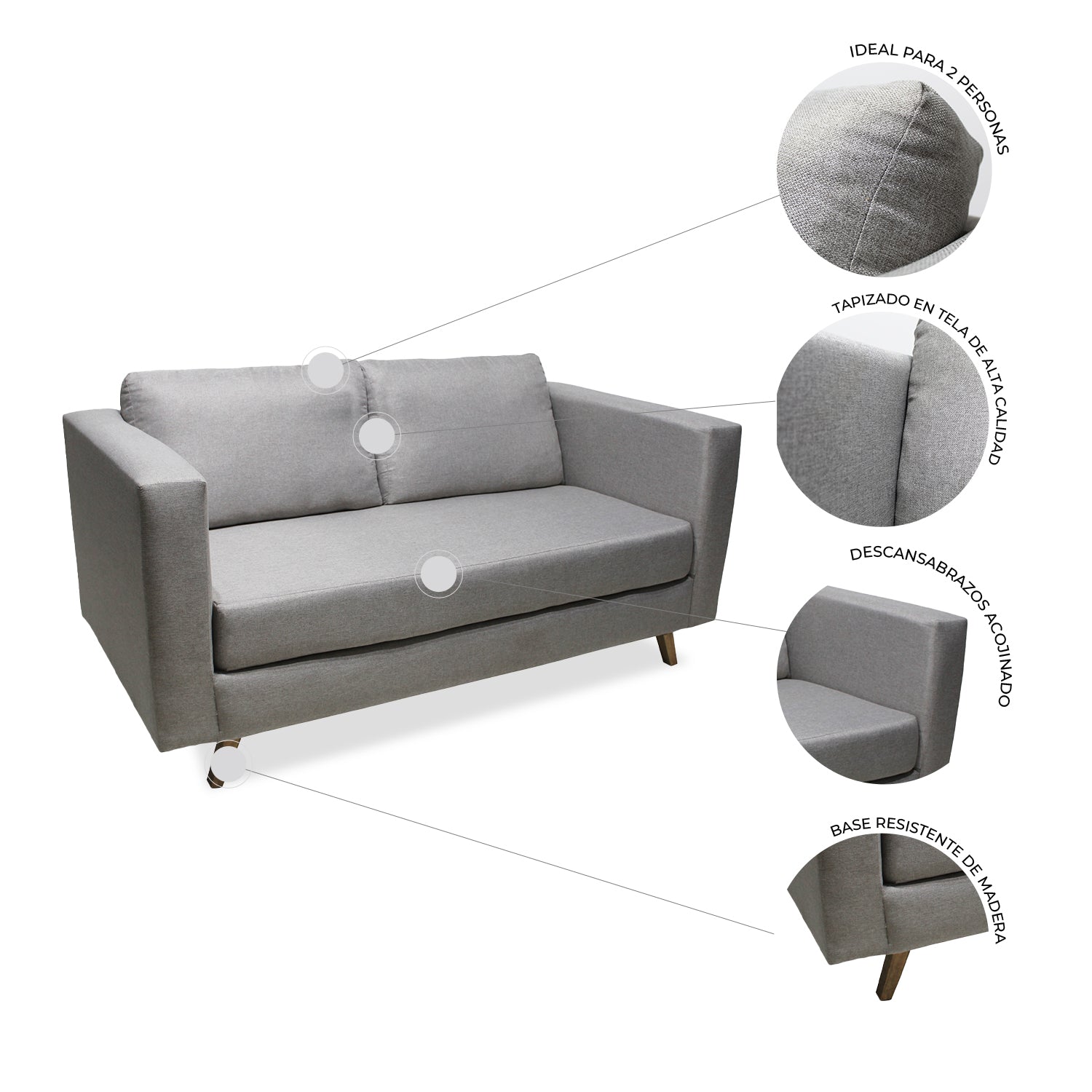 Sofá loveseat Arcat