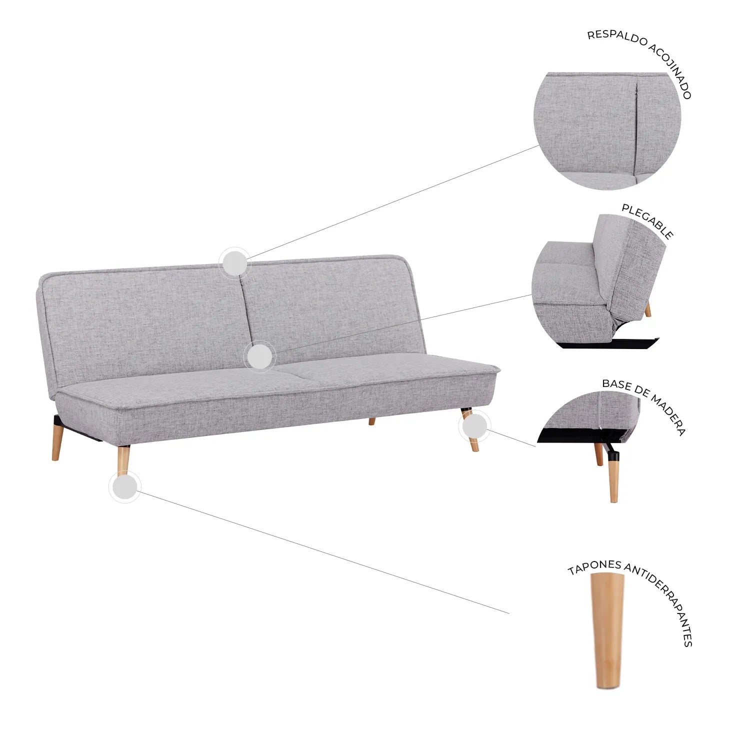 Sofá Cama Novara L160