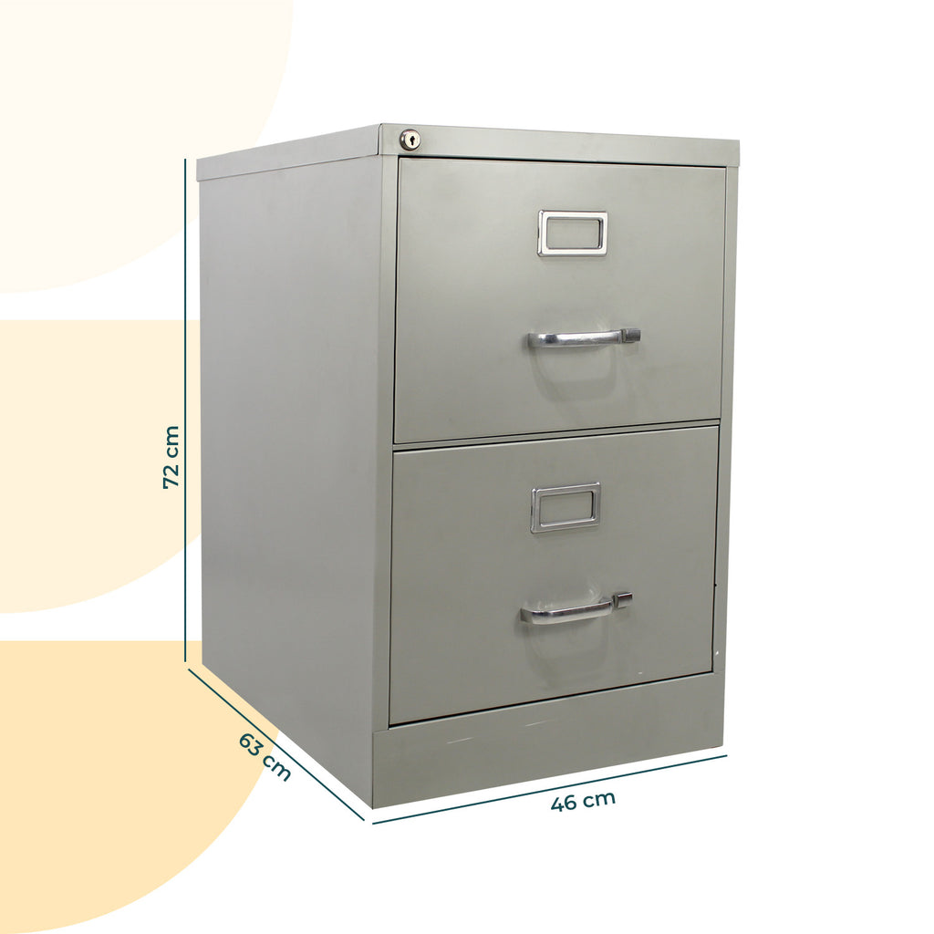 Archivero Metálico 2 gavetas Oficio 14114 Gris