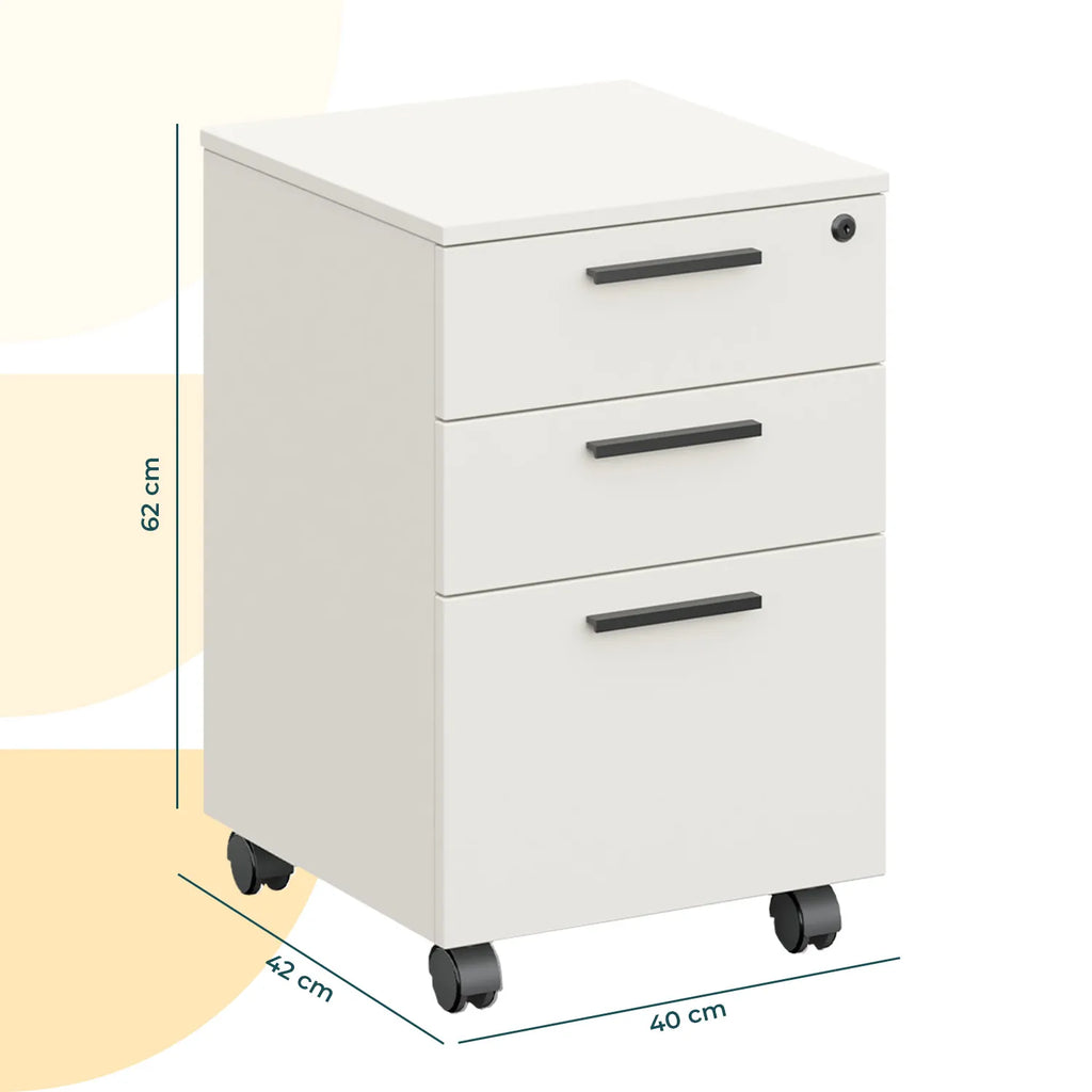 Archivero Melamina 2+1 gavetas Carta Zadar