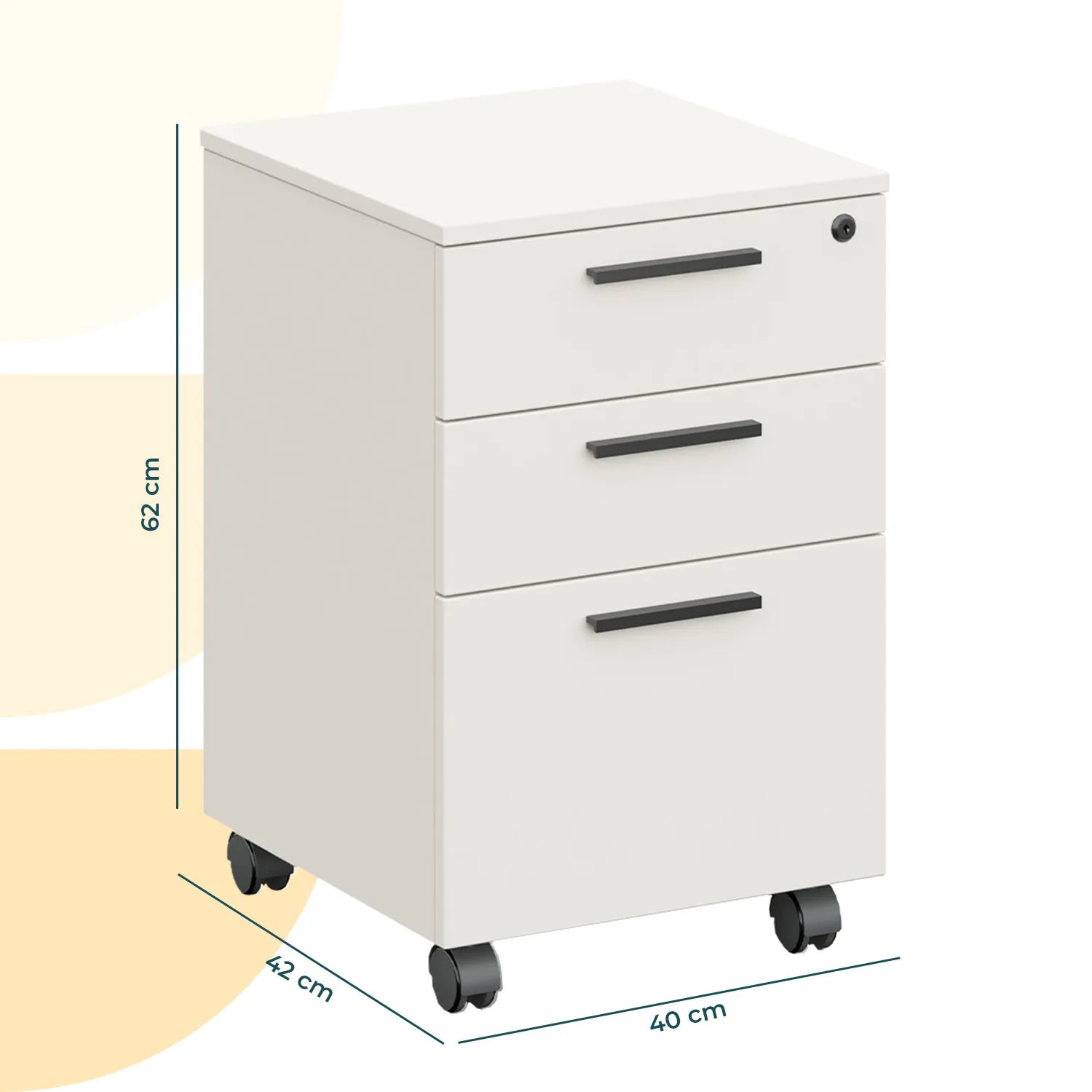 Archivero Melamina 2+1 gavetas Carta Zadar