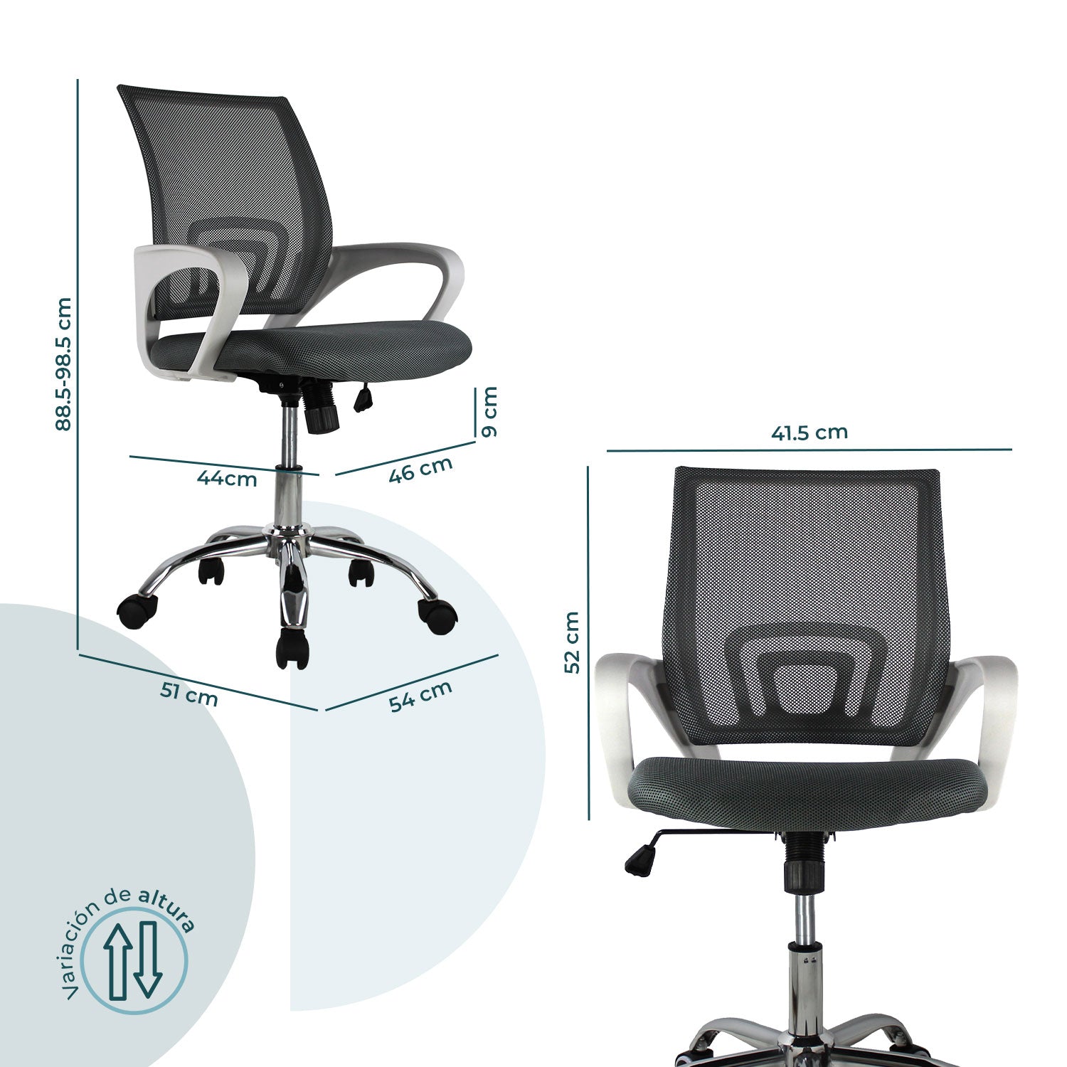 Silla Ejecutiva 107 Mesh Gris