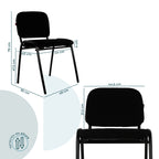 Set de 4 Sillas Fijas Tela 104Z