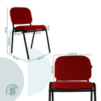 Set de 4 Sillas Fijas Tela 104Z