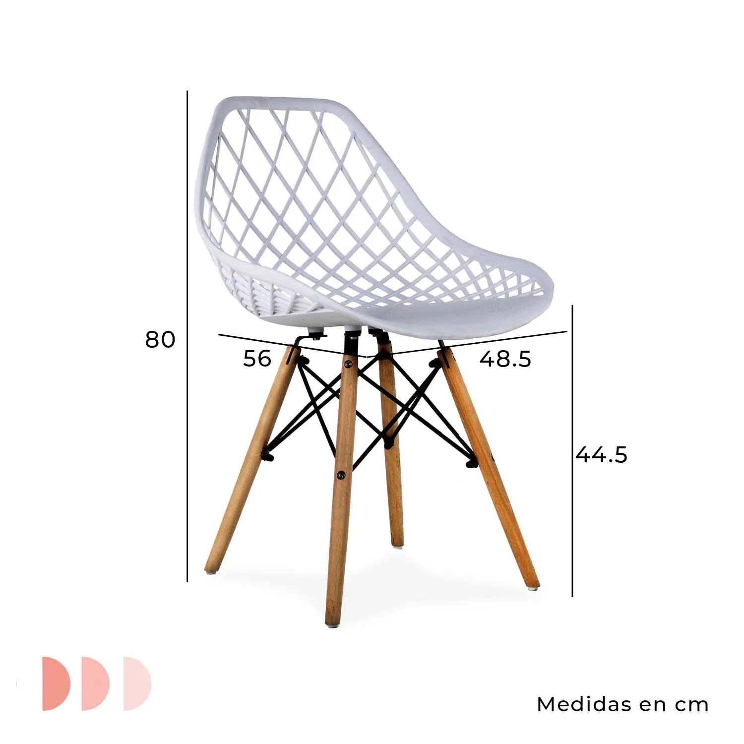 Silla Oslo Vento | Silla Eames para comedor con diseño calado