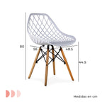 Comedor Mesa T5 + 4 Sillas Oslo Vento