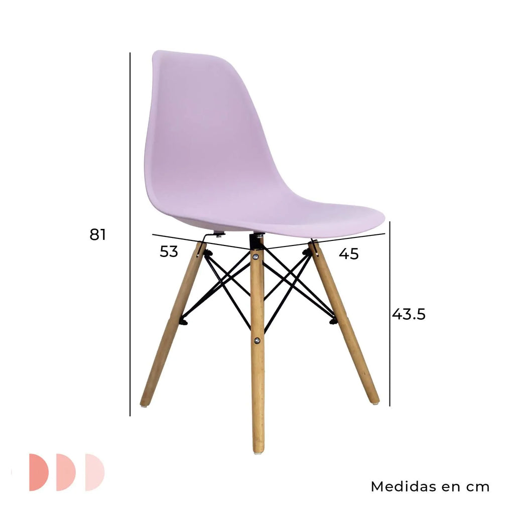 Set de 2 Sillas Oslo Eames