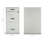 Archivero Metálico 2+1 gavetas Carta 18871  Blanco