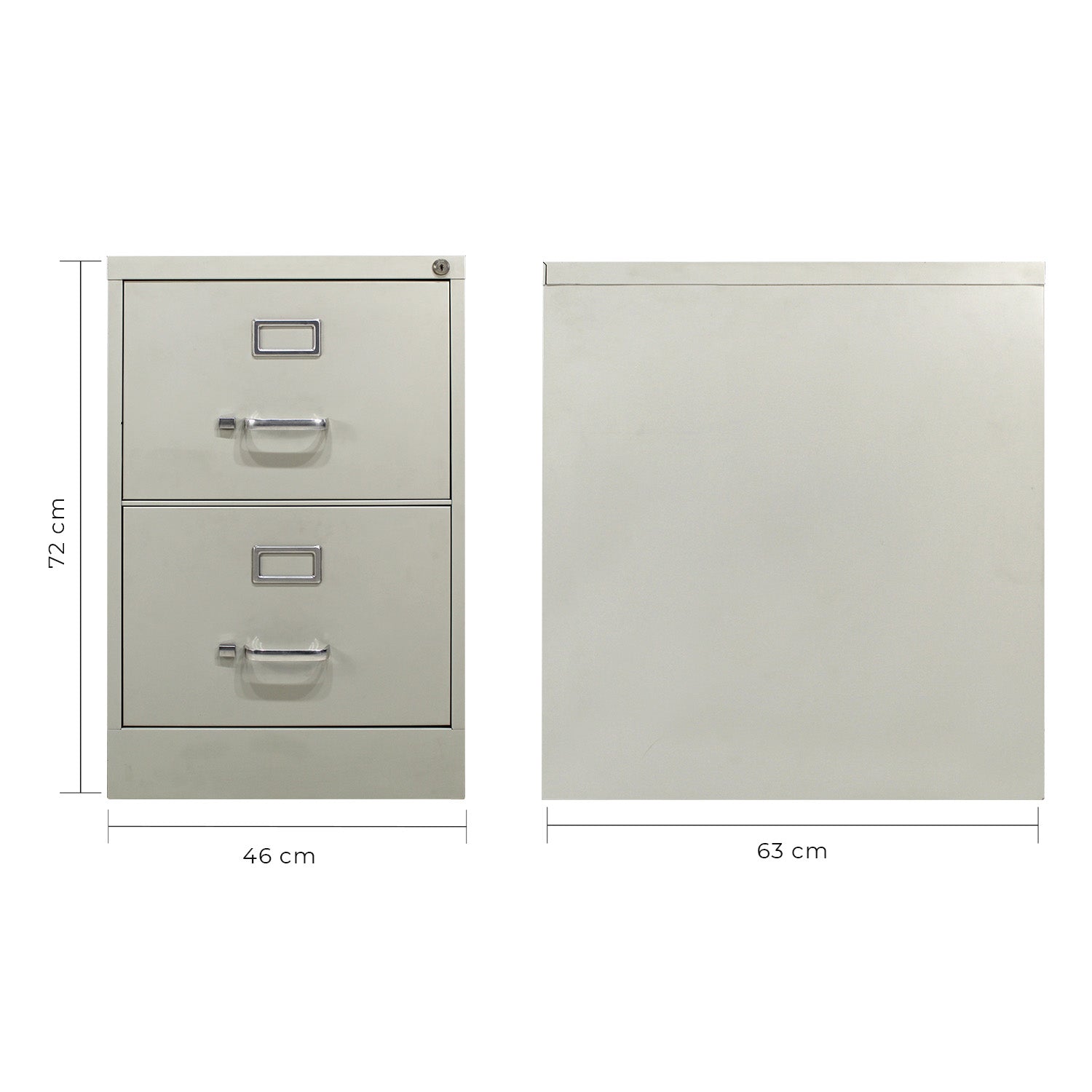 Archivero Metálico 2 gavetas Oficio 14114 Gris