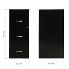 Archivero Metálico 3 gavetas Carta 17438 Negro