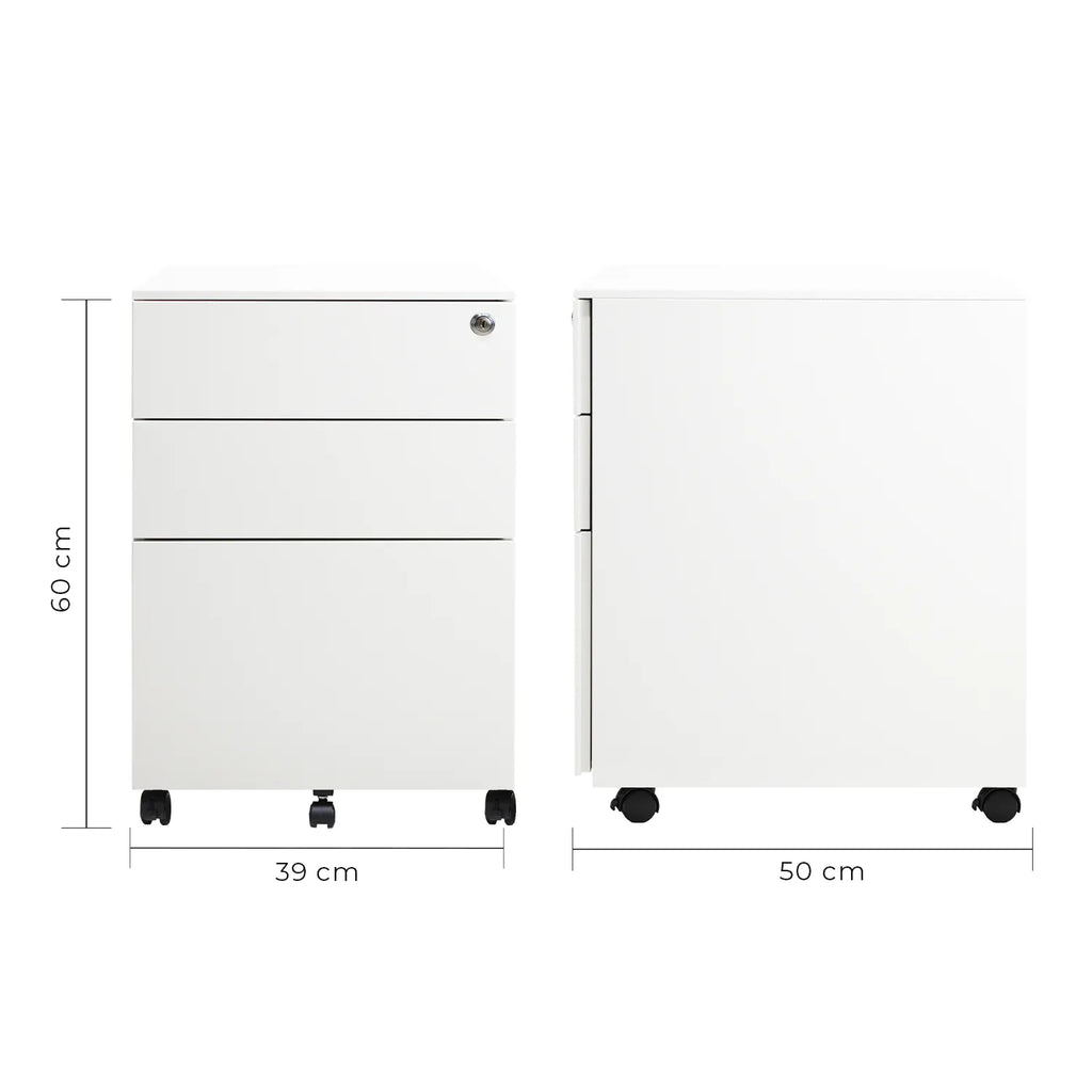 Archivero Metálico 2+1 gavetas Carta Sarre