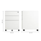 Archivero Metálico 2+1 gavetas Carta Sarre