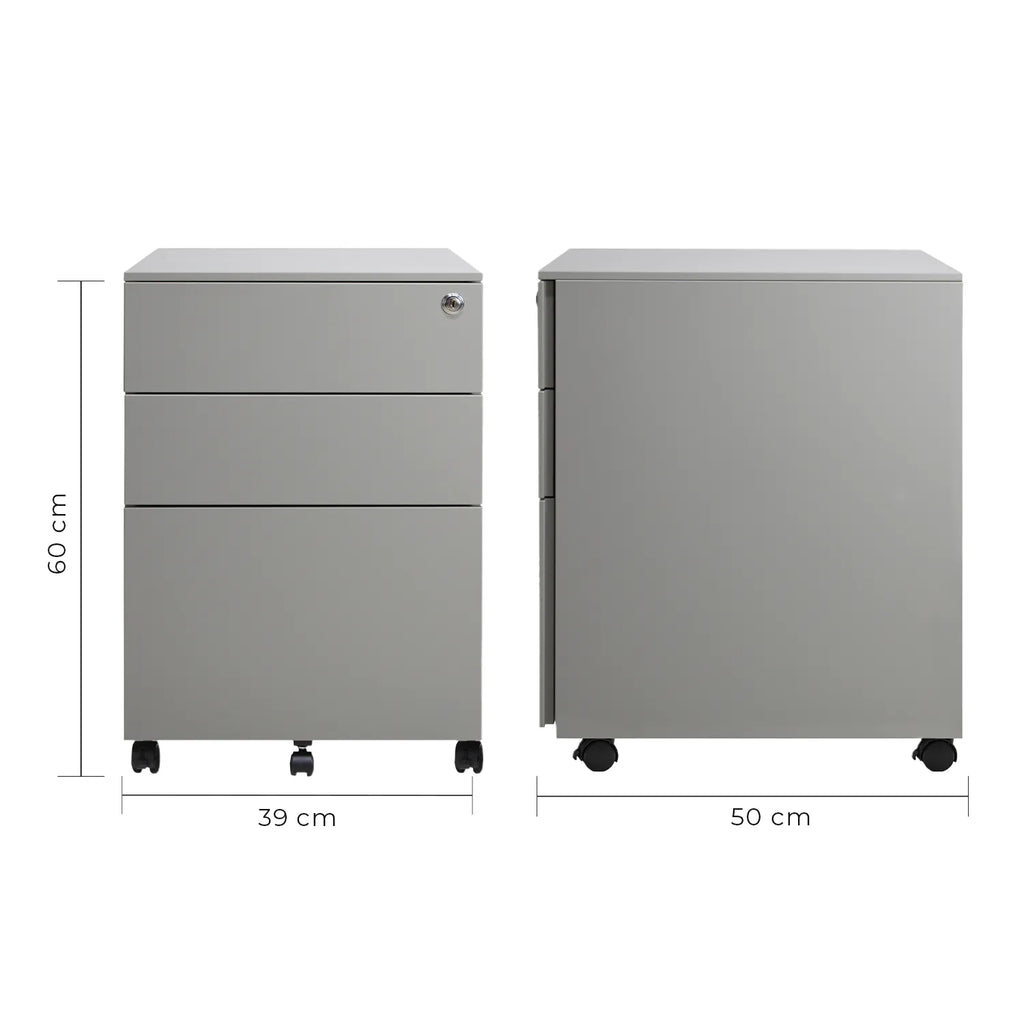 Archivero Metálico 2+1 gavetas Carta Sarre