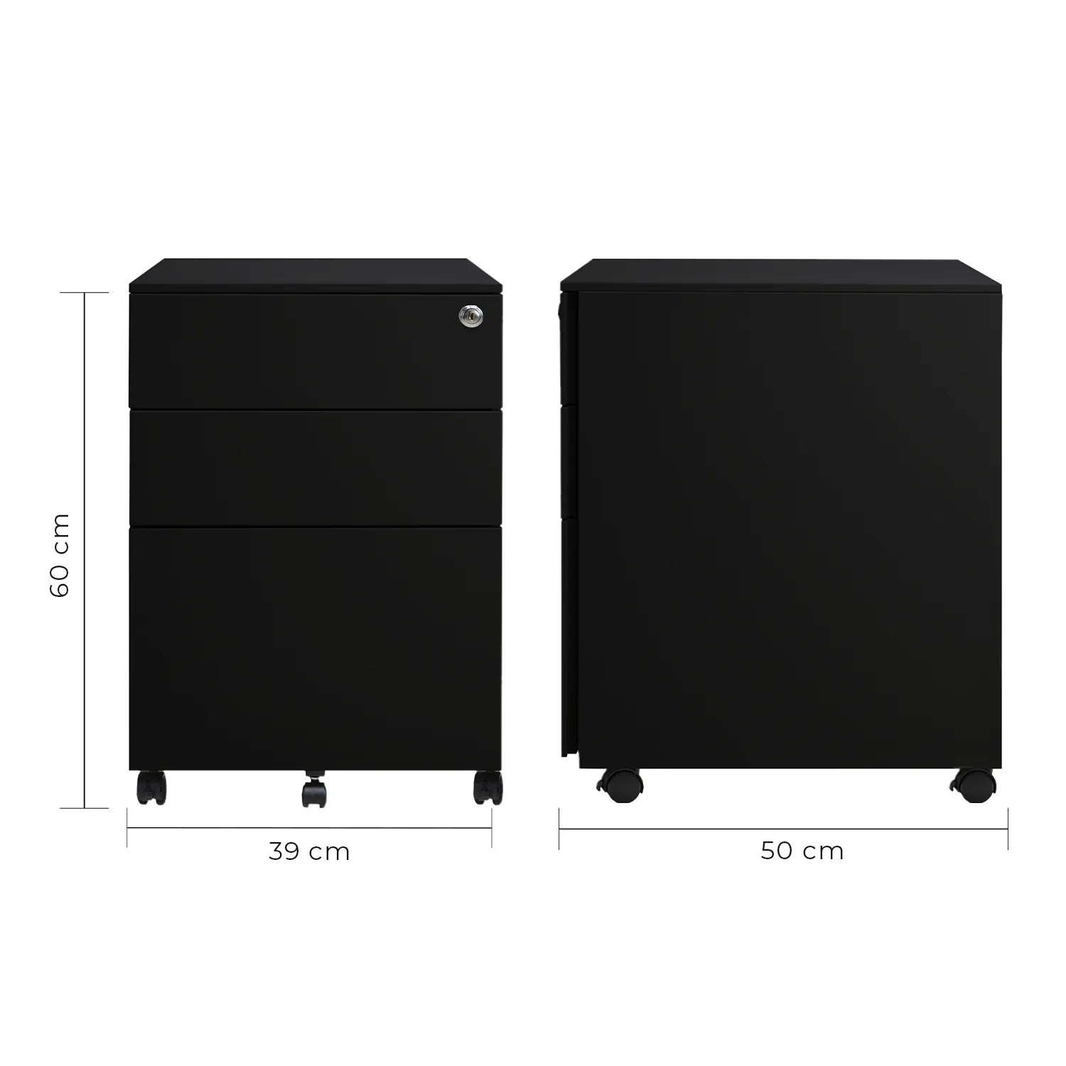 Archivero Metálico 2+1 gavetas Carta Sarre