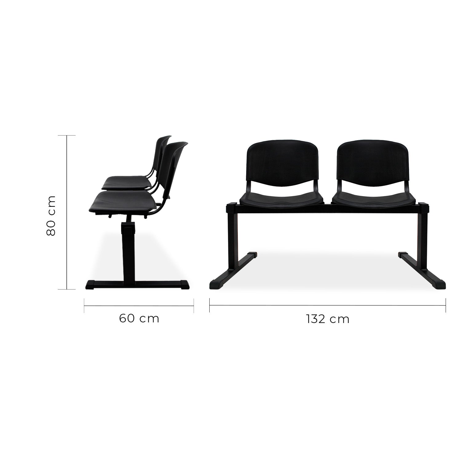 Banca de 2 Plazas modelo Iso Nova