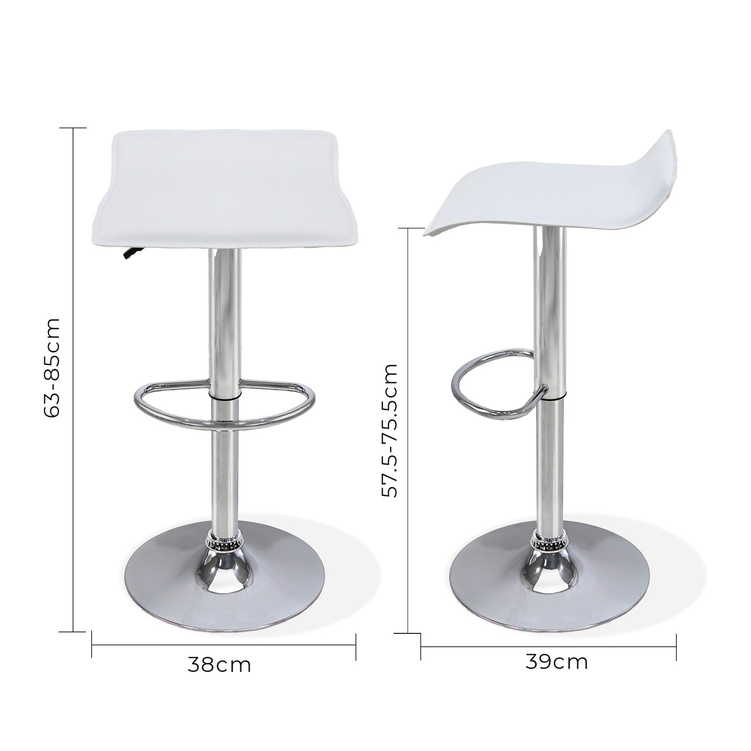 Set De 2 Bancos Altos Sion