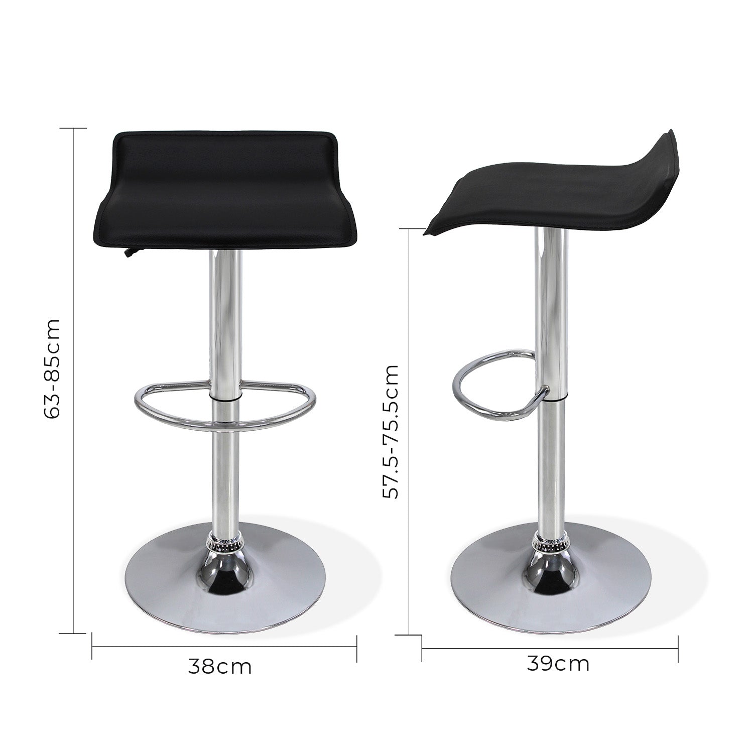 Set De 2 Bancos Altos Sion