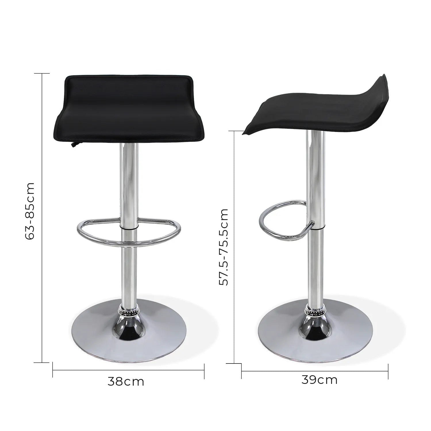 Set De 2 Bancos Altos Sion