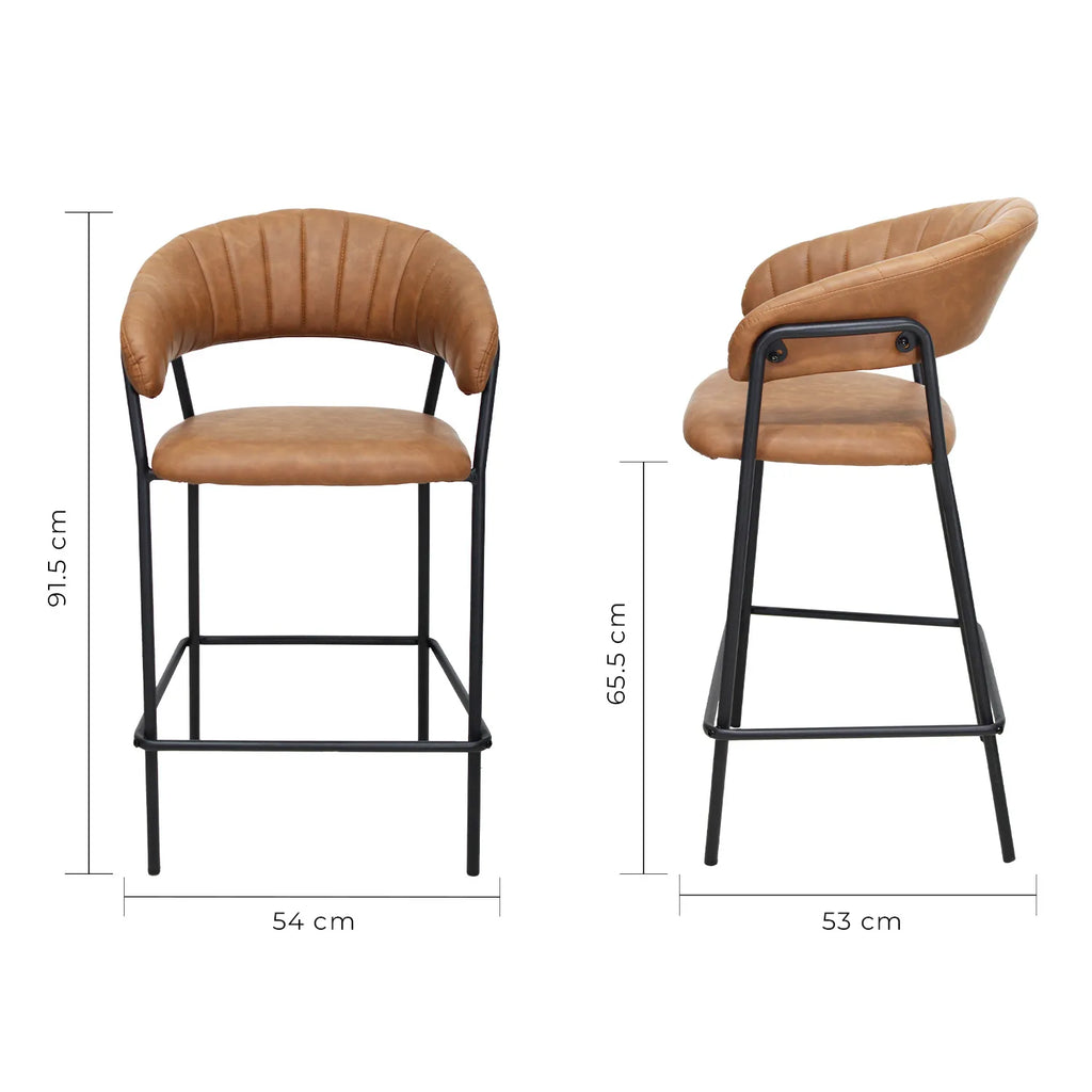 Set de 2 Bancos Caceres 65cm W29