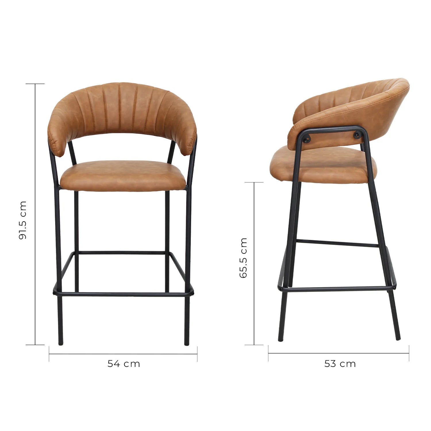 Set de 2 Bancos Caceres 65cm W29