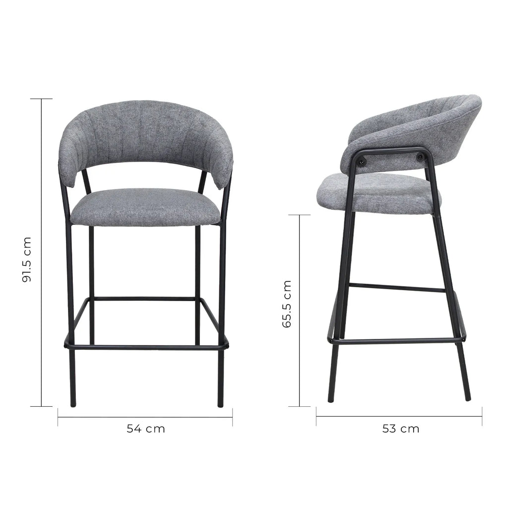 Set de 2 Bancos Caceres 65cm W29