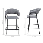 Set de 2 Bancos Caceres 65cm W29