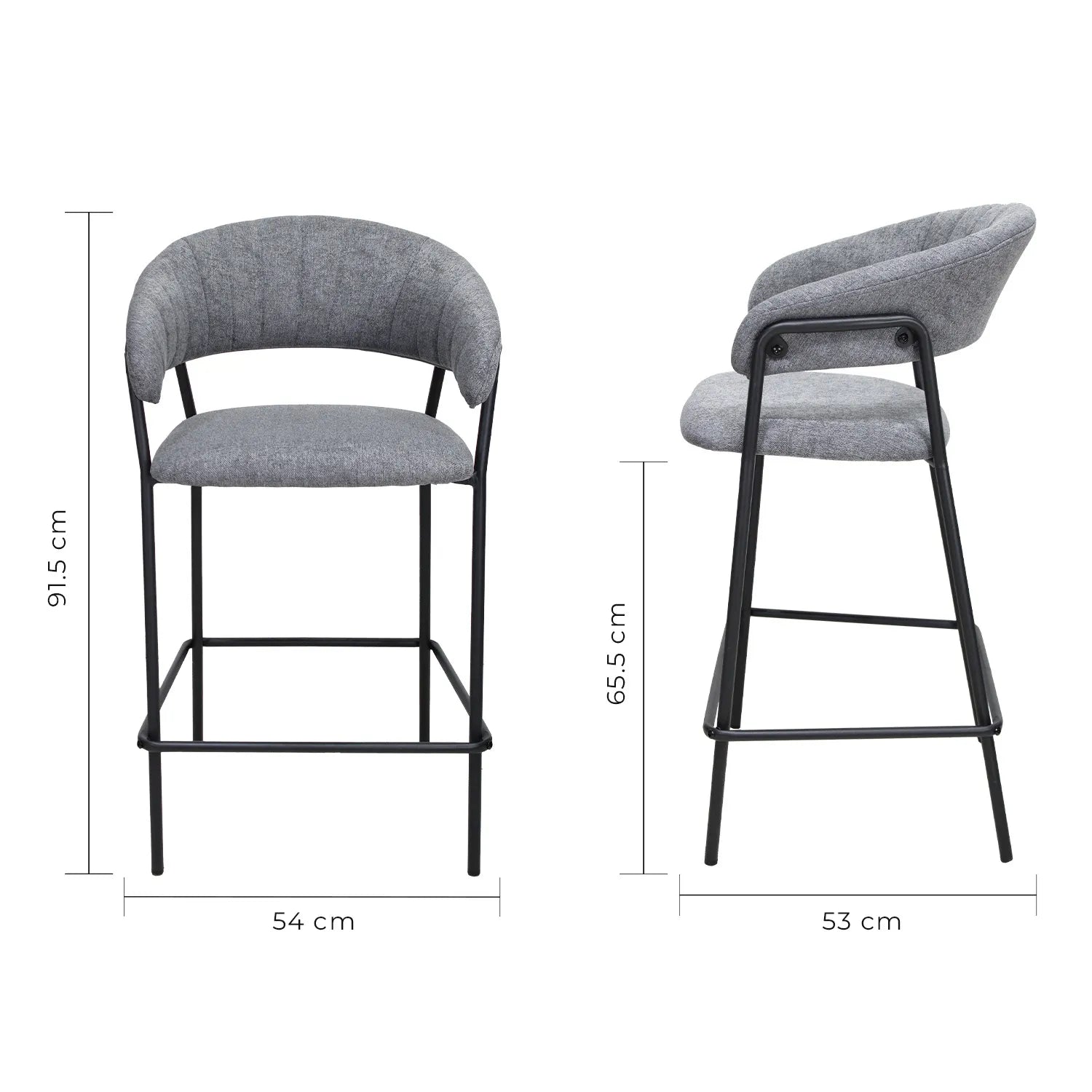 Set de 2 Bancos Caceres 65cm W29