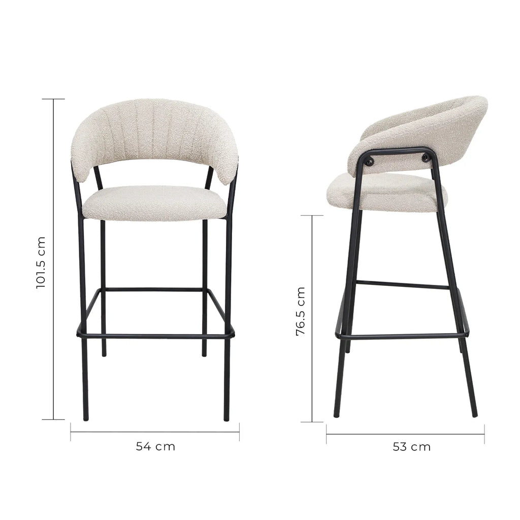 Set de 2 Bancos Caceres 75cm W29