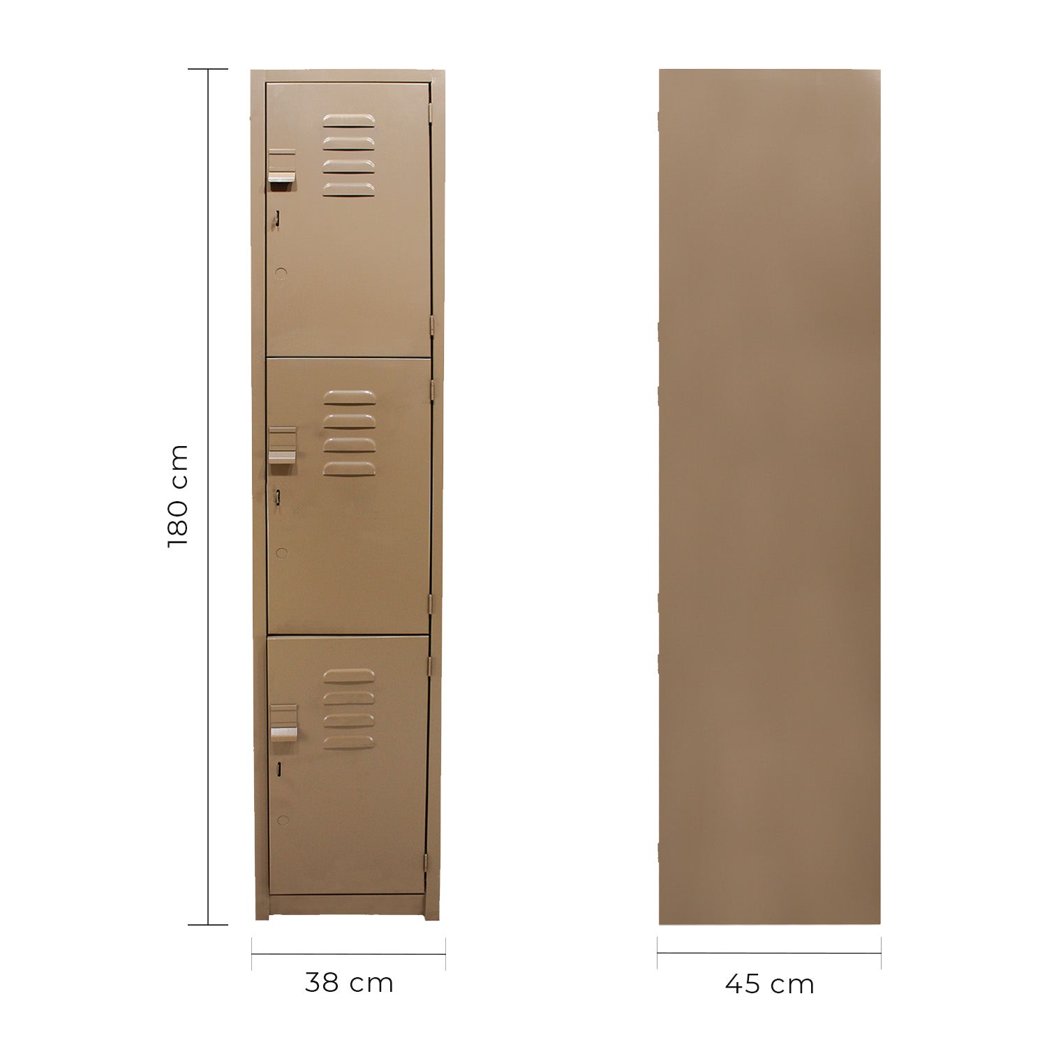 Locker 3 Puertas 180X38X45